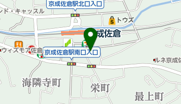 ウエスタン佐倉店の地図画像