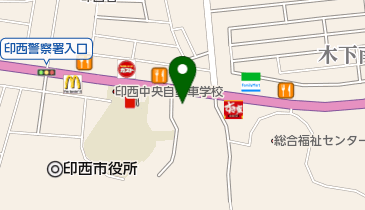 VZONE印西店の地図画像