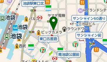 TOHO池袋店の地図画像