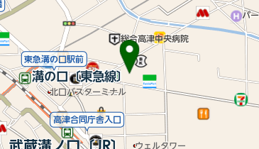 楽園溝の口店の地図画像