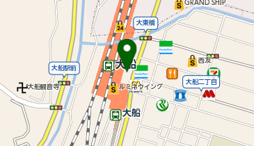 ZAP大船店の地図画像