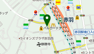 コトブキプラス赤羽店の地図画像