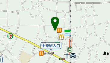 アバンザ十条店の地図画像