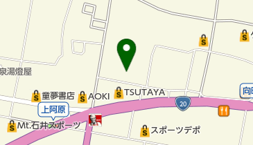 ABC甲府上阿原店の地図画像