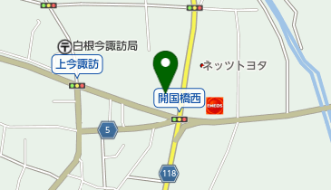 パーラーにしや開国橋店の地図画像