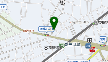 コンサートホール荒川の地図画像