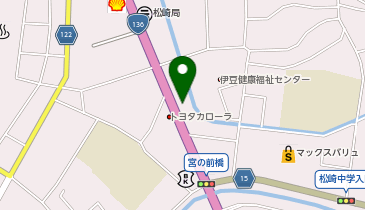 HINODE松崎店の地図画像