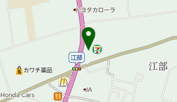 100万ドル中野店の地図画像