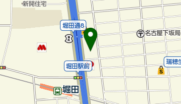 琥珀堀田店の地図画像