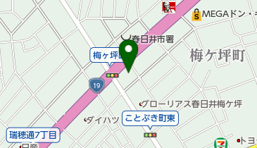 琥珀春日井店の地図画像