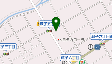 オーギヤ豊川蔵子店の地図画像