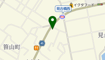 だるまホール笹山店の地図画像