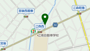 ラッキー1番江南店の地図画像