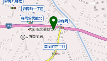 有楽森岡店の地図画像