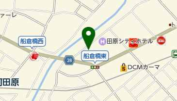 名宝田原店の地図画像