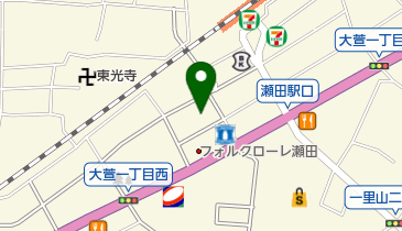 BM瀬田店の地図画像