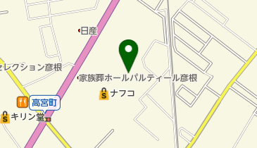 オーギヤ彦根店の地図画像