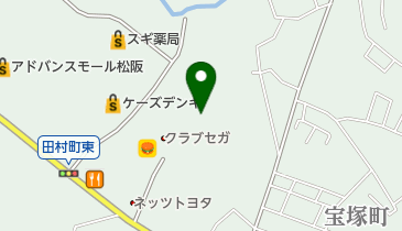 ウイング松阪南店の地図画像