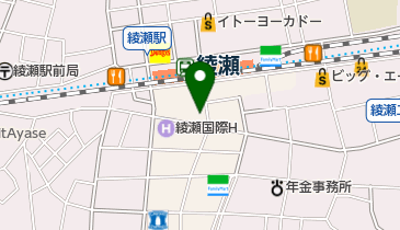 宇宙センター綾瀬店の地図画像