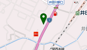 富士井田川店の地図画像