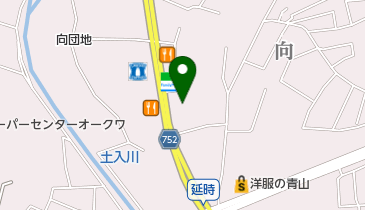 名宝延時店の地図画像