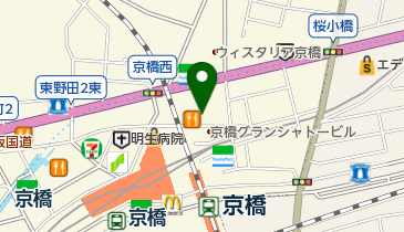 京橋会館&GENESISの地図画像