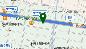 123緑橋店の地図画像