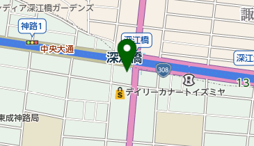 ベラジオ深江橋店の地図画像