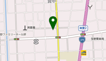 アミスター生野店の地図画像