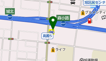 スーパーハリウッド・高殿の地図画像