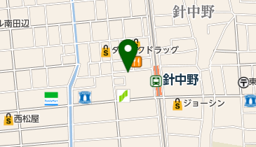 針中野パークファイブアンジユ2の地図画像