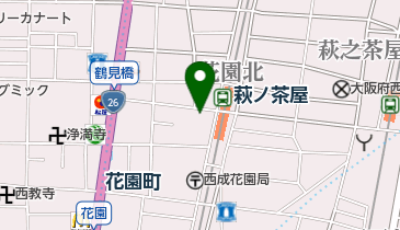 萩之茶屋会館の地図画像