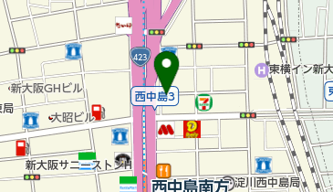 ベラジオ西中島店の地図画像