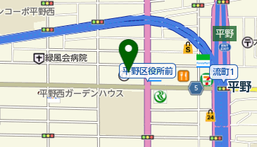 チャンス平野店の地図画像