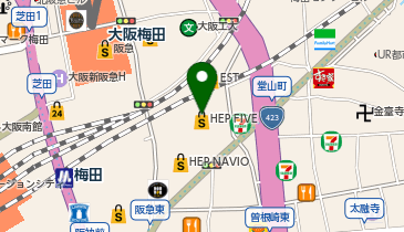 四海樓 HEP FIVE店の地図画像