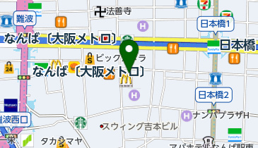 123難波店の地図画像