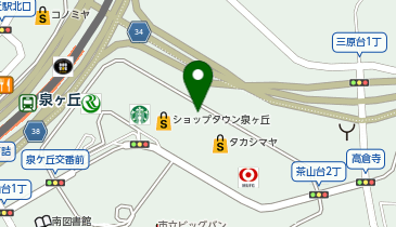 ミクちゃんアリーナ泉ヶ丘店の地図画像