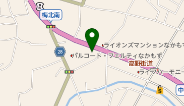 はりまや中もず店の地図画像