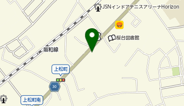 SUPER COSMO APOLLO岸和田の地図画像