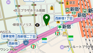 新宿アラジンの地図画像