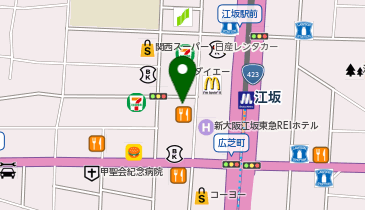 123江坂店の地図画像
