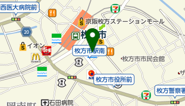 PREMIERE+LAB枚方店 本館の地図画像