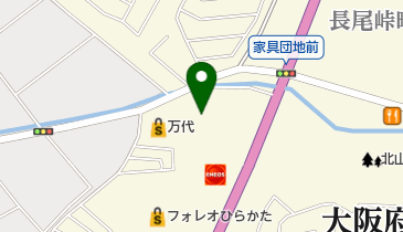 キョーイチSR枚方家具団地店の地図画像