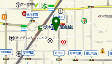 キコーナ阪急茨木店の地図画像