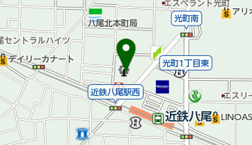 123ファースト八尾店の地図画像