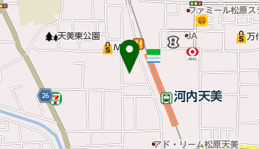 ハッピーボックス天美店の地図画像