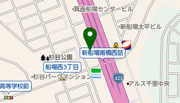 ベガスベガス千里店の地図画像