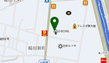 SUPER COSMO PREMIUM東大阪店の地図画像