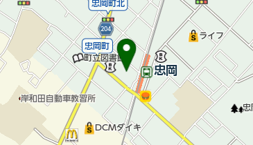 忠岡ライオンズの地図画像