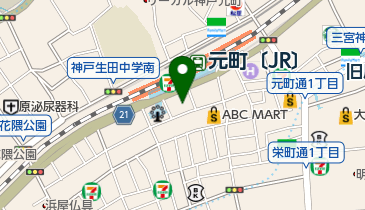 元町会館の地図画像